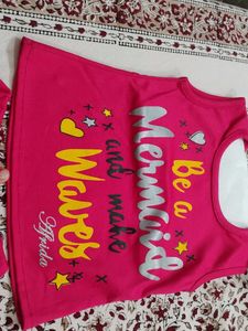 Cute Mermaid Print Outfit for Girls