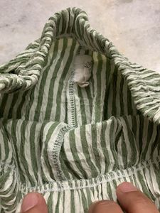 Striped Cotton Palazzo Pants