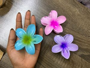 Cute Pastel Flower Claw Clips💕💜💙|Big Floralclip
