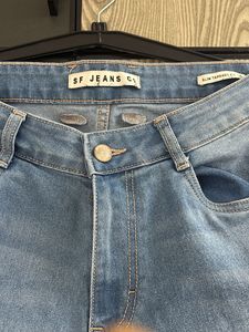 Light Wash Straight Leg Jeans