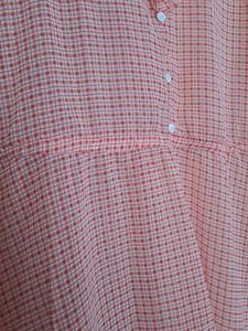 korean style checked mini frock