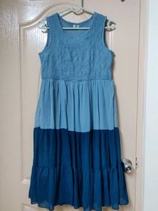 Blue Flared Dress