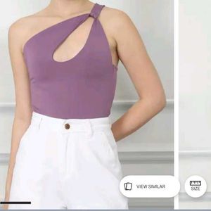 XL size Stylish One-Shoulder Top