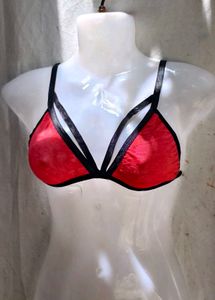 819. Red Strappy Bralette