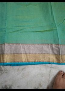 Elegant Green Cotton Saree