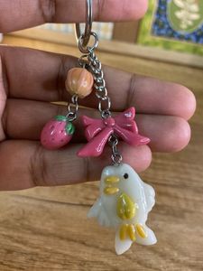 Fish &amp; strawberry Keychain