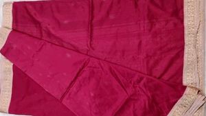 Meroon Banarasi silk saree