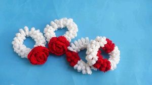 Crochet Rose Gajra