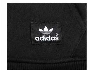 Unisex Adidas Black Zip-Up Hoodie