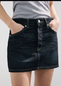 Dark Wash Denim Mini Skirt