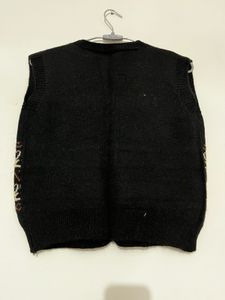 Vintage Patterned Sweater Vest