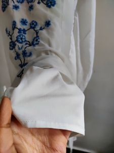Embroidered Kaftan Top