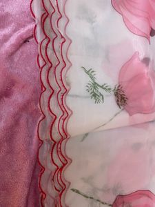 Floral organza saree