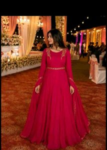 Stunning Magenta Ethnic Gown