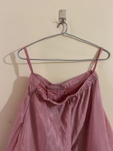 Pink Embellished Kurti Top
