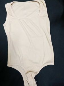 Women Ribbed Scoop Neck bodysuit