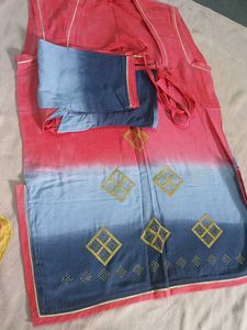 Stylish Ombre Kurta Set with Dupatta