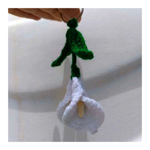 Crochet Lily Flower Keychain 😍