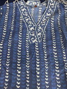 Blue Printed Kurta