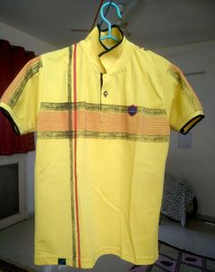 FIRSTCRY Bright Yellow  Polo Shirt