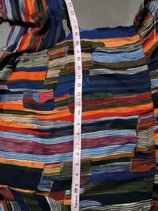 Colorful Striped Peplum Top 🎊