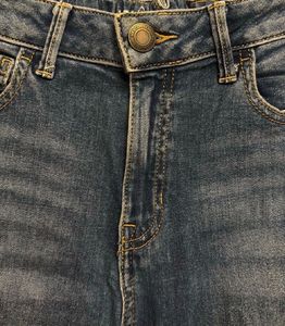 M&amp;S High-Waist Blue Wash Denim Jeans
