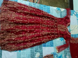Exquisite Red Embroidered Lehenga Choli