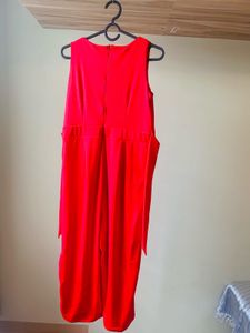 Vibrant Red Jumpsuit