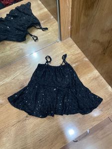 Sparkling Black Cami Top
