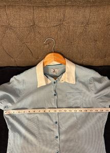 Striped Short Sleeve Button-Up Shirt