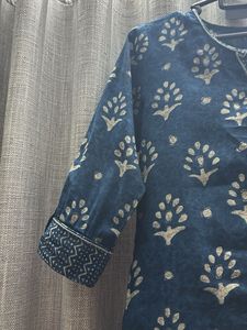 JULIET M Stylish Blue Printed Kurta Set