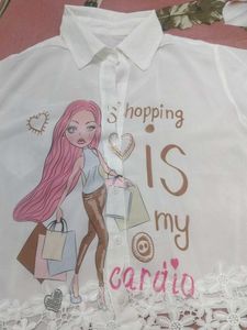 Cute Graphic Print Shirt