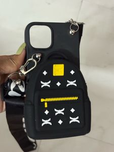 Black Iphone 13 Cover With Bagpack Back