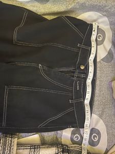 Black Wide Leg Cargo Pants