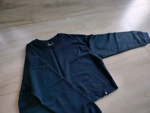 New Navy Blue Crop Top