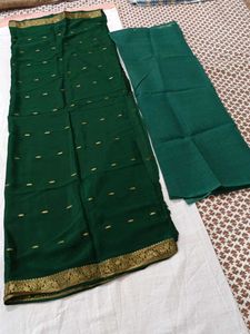a set of 5 different colours blouse pieces