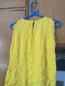 Yellow Sleeveless Top