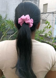 Purple Crochet Scrunchie (all colour available)