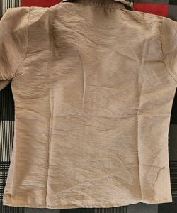 Classic Button-Down Shirt with Lace Detail