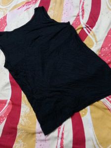 Black Sleeveless Tank Top