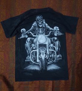 Men's Skeleton Biker T-Shirt