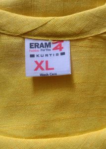yellow daily wear kurti