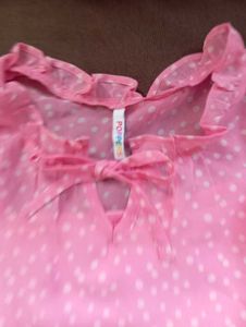 Poppers pink  Self Design Dress