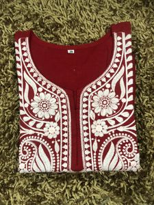 Pure Cotton Lucknowi Kurti