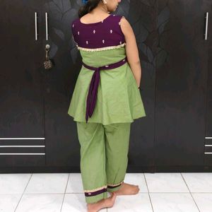 Designer Kurta Set with Trousers