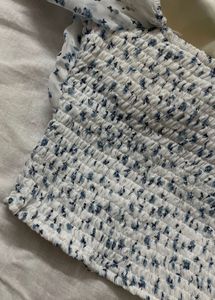 Floral Smocked Off-Shoulder Top