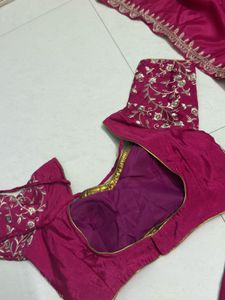Pink Embroidered Lehenga Choli Set