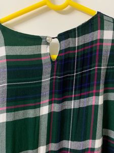 Classic Plaid Dress With Extra Sleeves