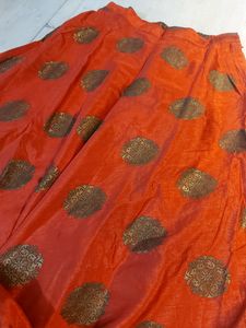 ❤Red golden printed Lehnga with Astar inside.. ❤✨