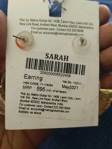 Anti tarnish Hammered Gold Tone Fan Earrings